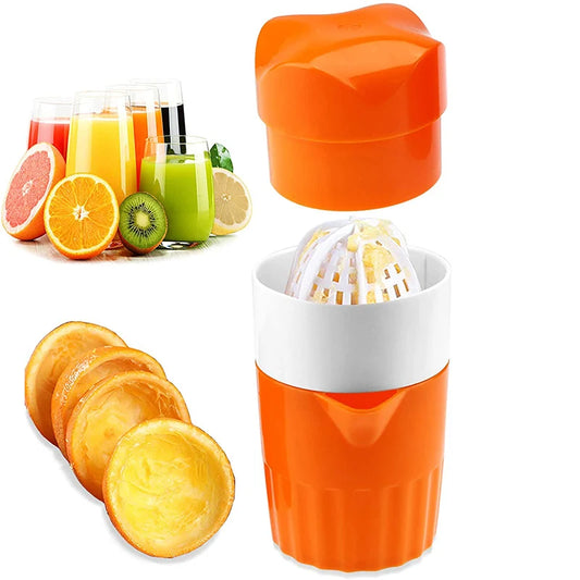 Hand Juicer Citrus Orange Squeezer Portable Manual Lid Rotation Press